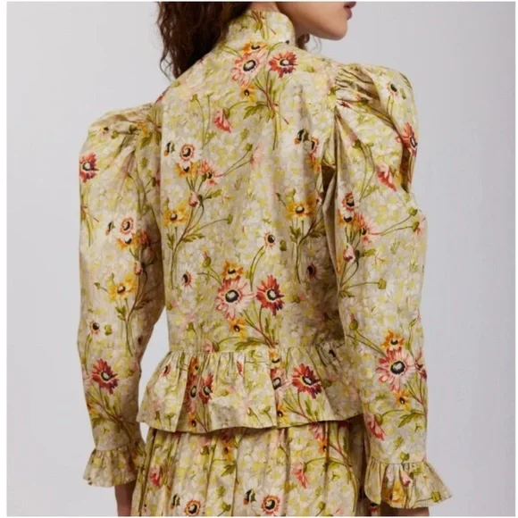 NWT Batsheva x Laura Ashley Grace Blouse in
Witton Floral Sz 10 - Picture 3 of 13
